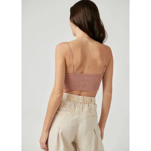 🎉LAST CHANCE🎉 FREE PEOPLE FP One Lyra Bralette / Rose - Picture 4 of 5
